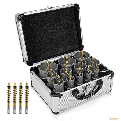 TCT 5/8"-2-1/4" Hole Saw Kit for Metal