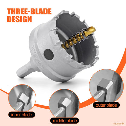 TCT 5/8"-2-1/4" Hole Saw Kit for Metal